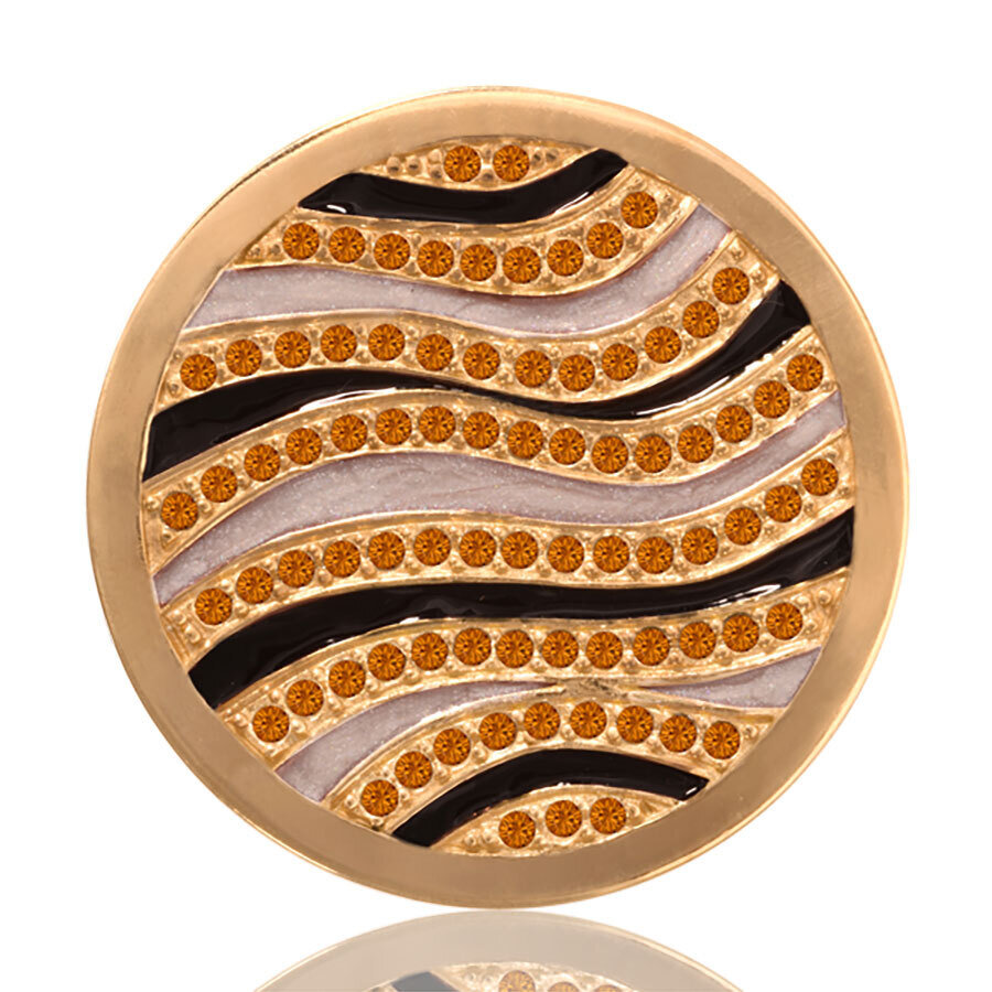 Nikki Lissoni Savannah S Beauty Gold Plated 33mm Coin C1044GM, MPN: C1044GM, 8718627461358