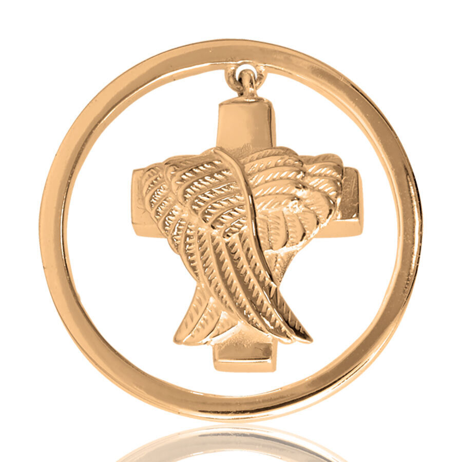 Nikki Lissoni Angels Never Die Gold Plated Ash Coin 33mm Coin C1046GM
