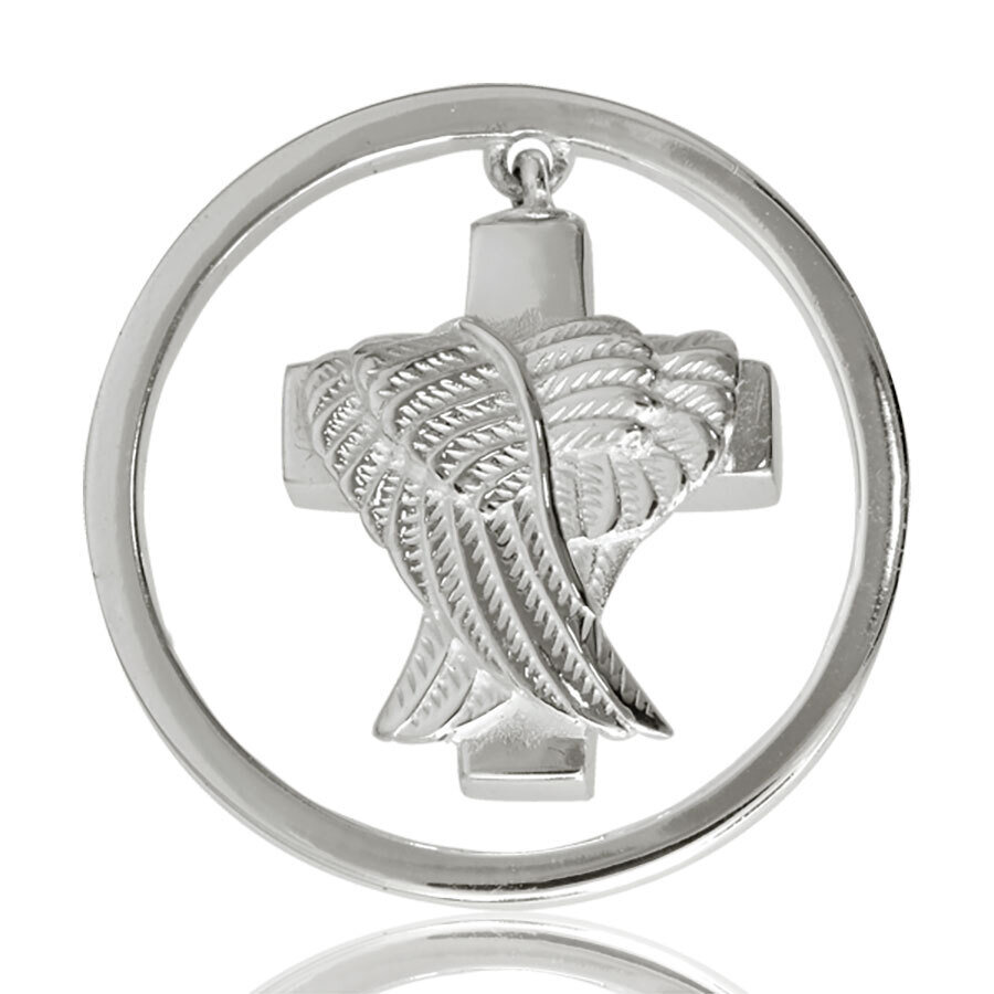 Nikki Lissoni Angels Never Die Silver Plated Ash Coin 33mm Coin C1046SM
