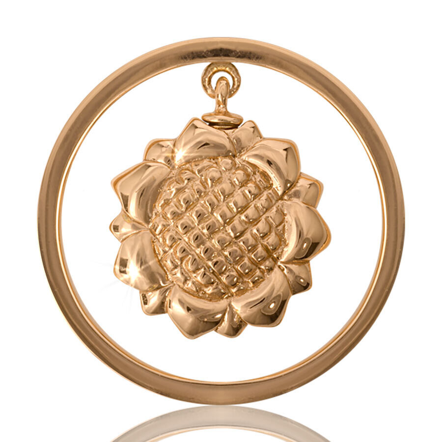 Nikki Lissoni My Sunflower Gold Plated Ash Coin 33mm Coin C1047GM