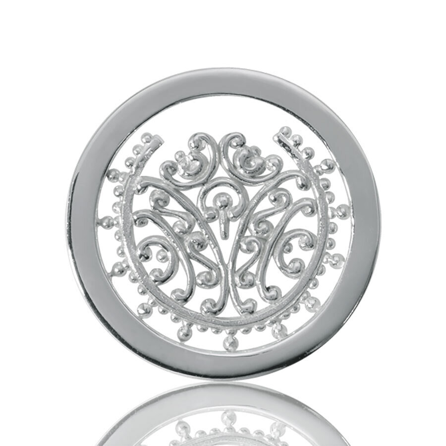 Nikki Lissoni Bouquet Of Memories Silver Plated 23mm Coin C1083SS