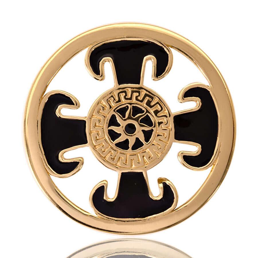Nikki Lissoni Wheel Of Fortune Gold Plated 33mm Coin C1088GM