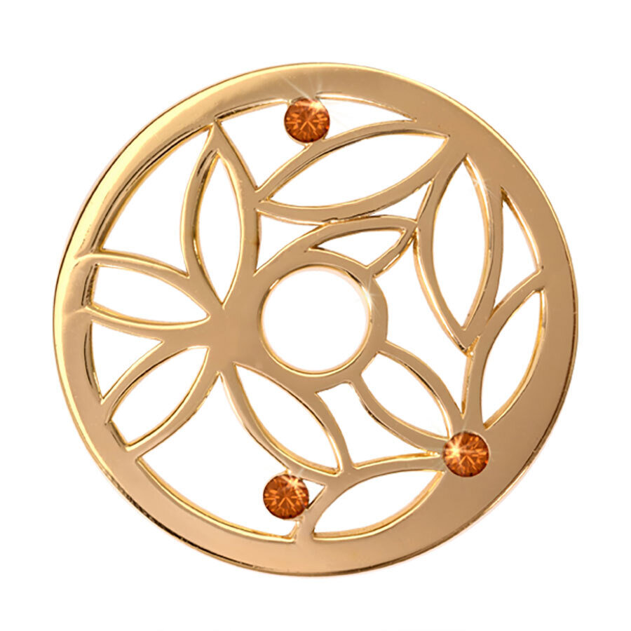 Nikki Lissoni Magic Bamboo Gold Plated 33mm Coin C1095GM