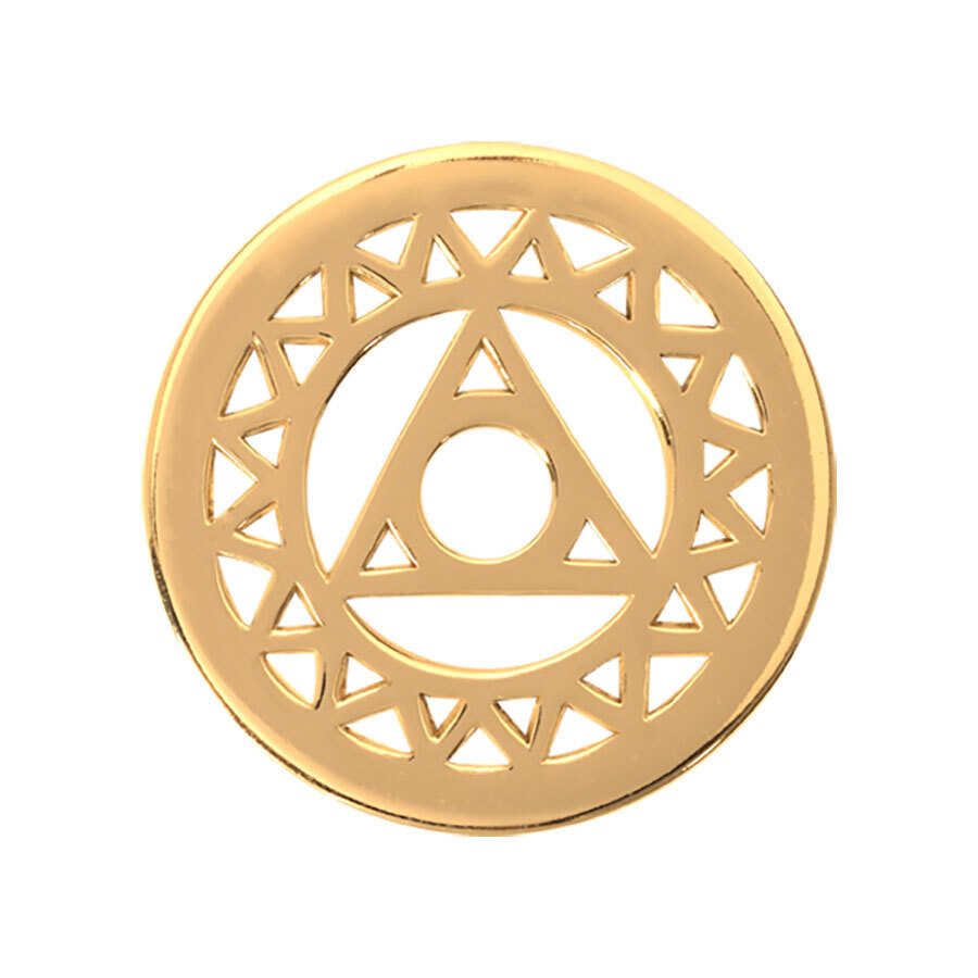 Nikki Lissoni Magic Triangle Gold Plated 23mm Coin C1109GS