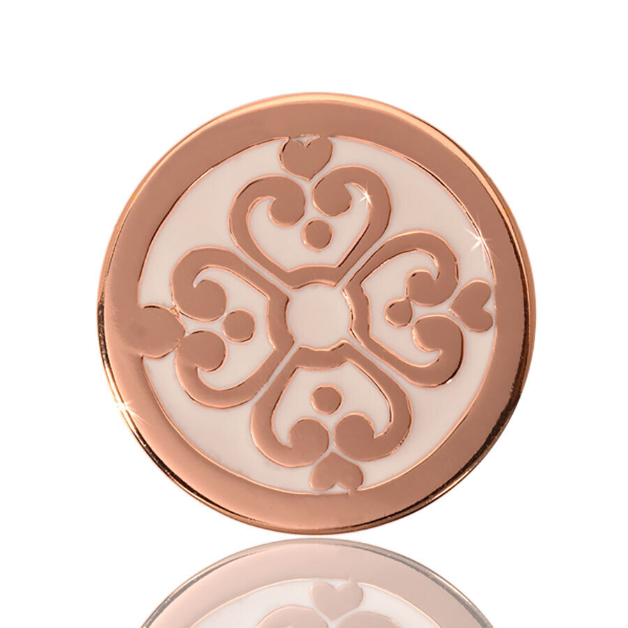 Nikki Lissoni Baroque Labyrinth Rose Gold Plated 23mm Coin C1111RGS