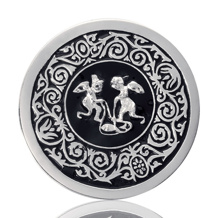 Nikki Lissoni Playful Angels Silver Plated 33mm Coin C1138SM
