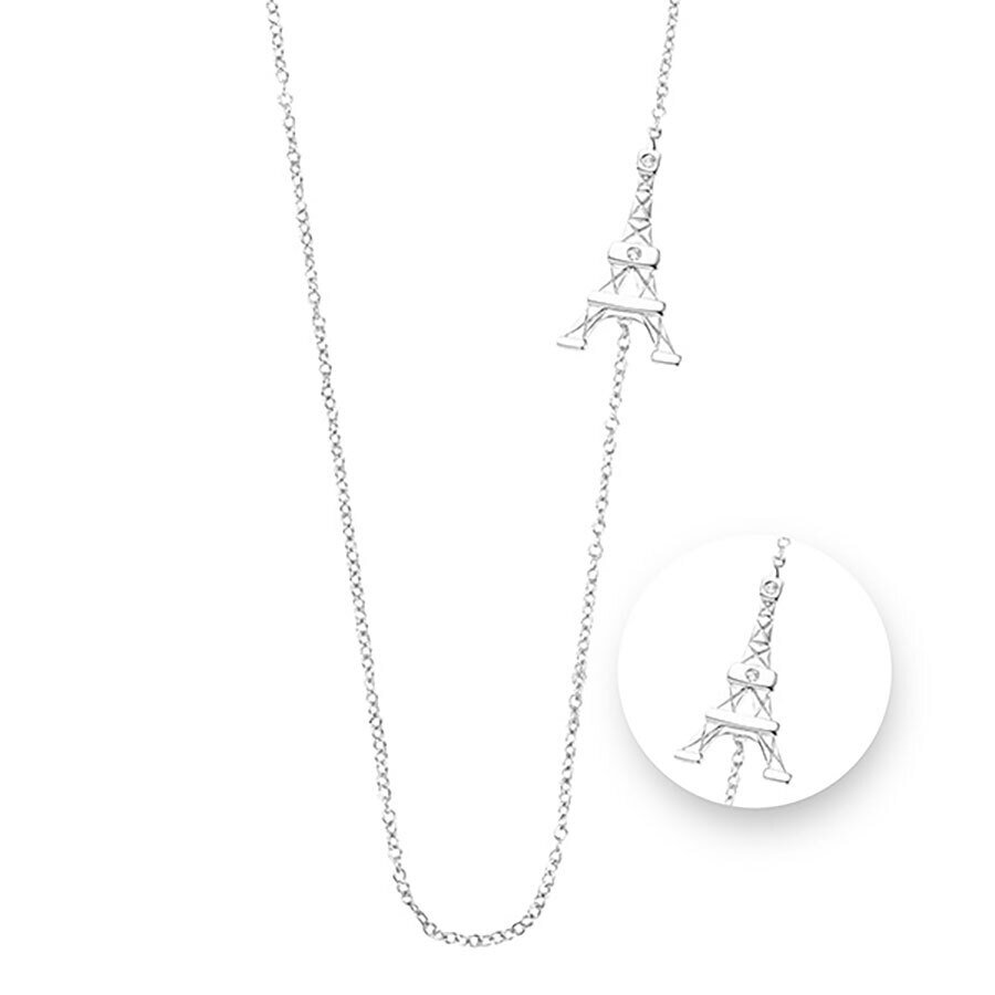 Nikki Lissoni Paris Silver Plated Necklace 80cm Compatible With Pendant N1042S80