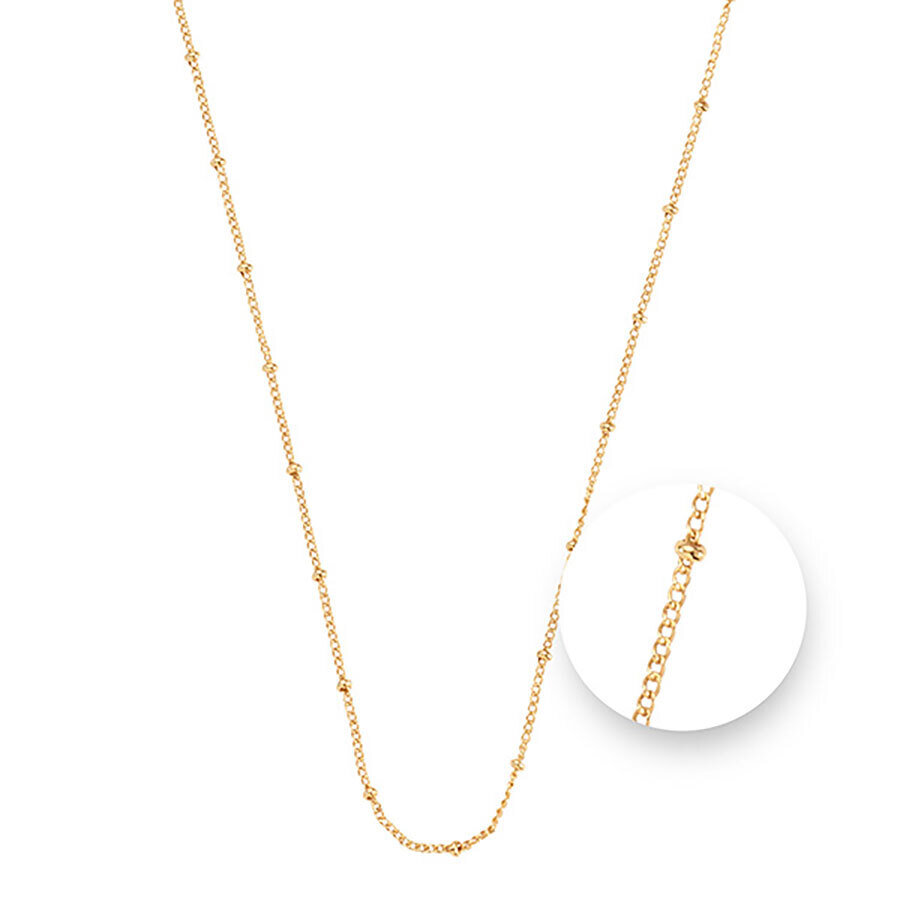 Nikki Lissoni Ball Gold Plated Necklace 45cm Compatible With Pendant N1043G45