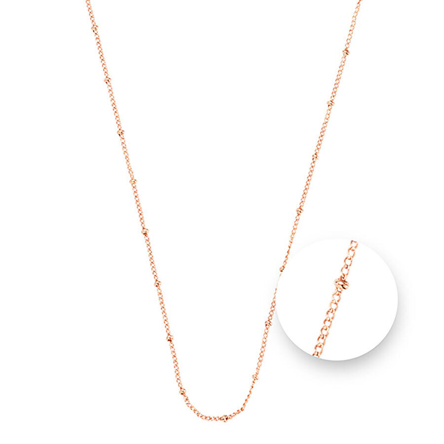 Nikki Lissoni Ball Rose Gold Plated Necklace 45cm Compatible With Pendant N1043RG45