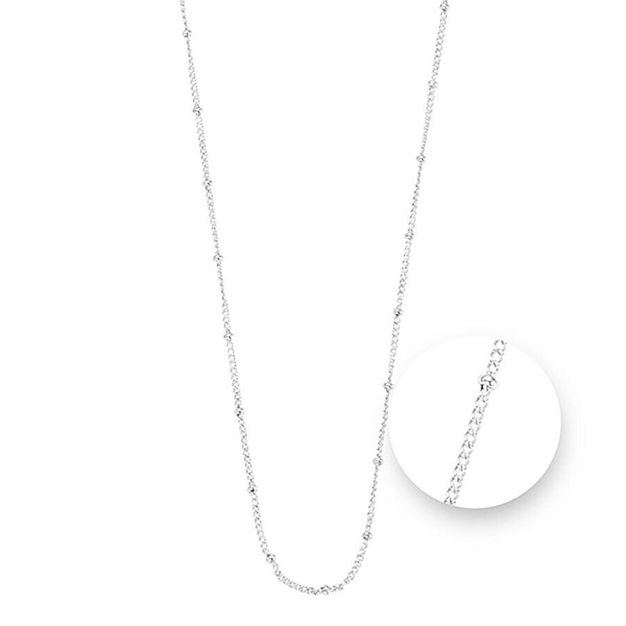 Nikki Lissoni Ball Silver Plated Necklace 75cm Compatible With Pendant N1043S75