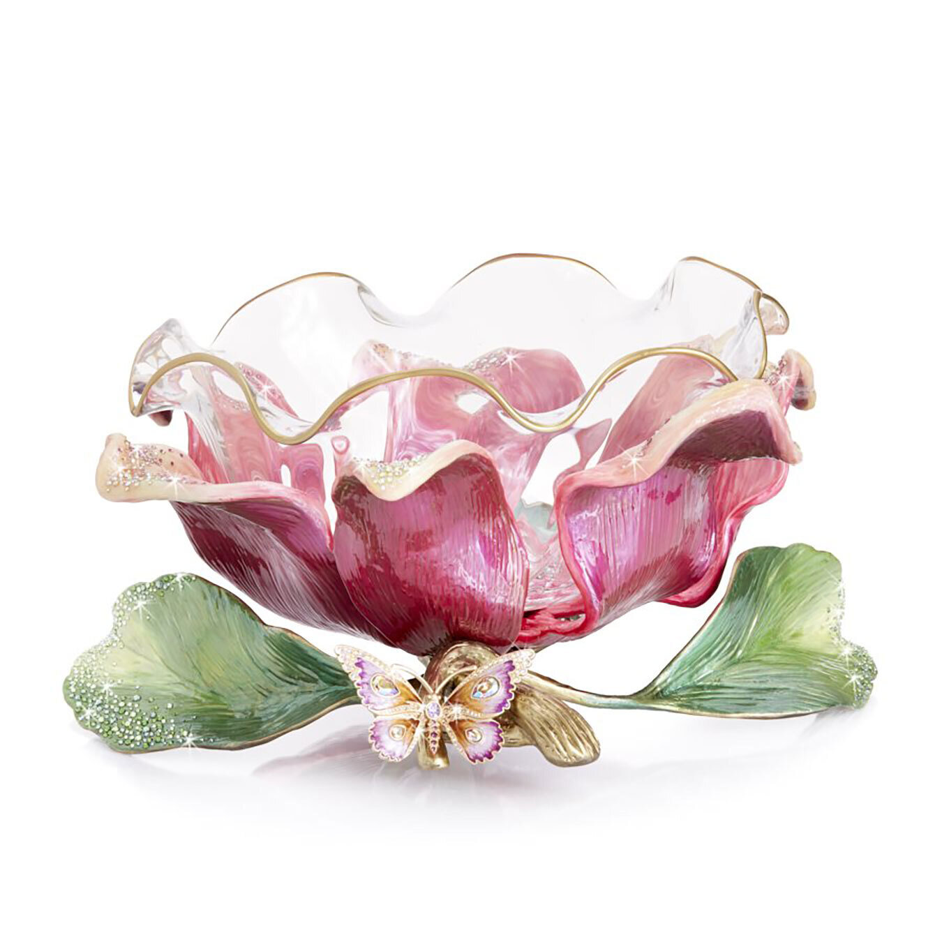 Jay Strongwater Large Flower Bowl SDH2402-456