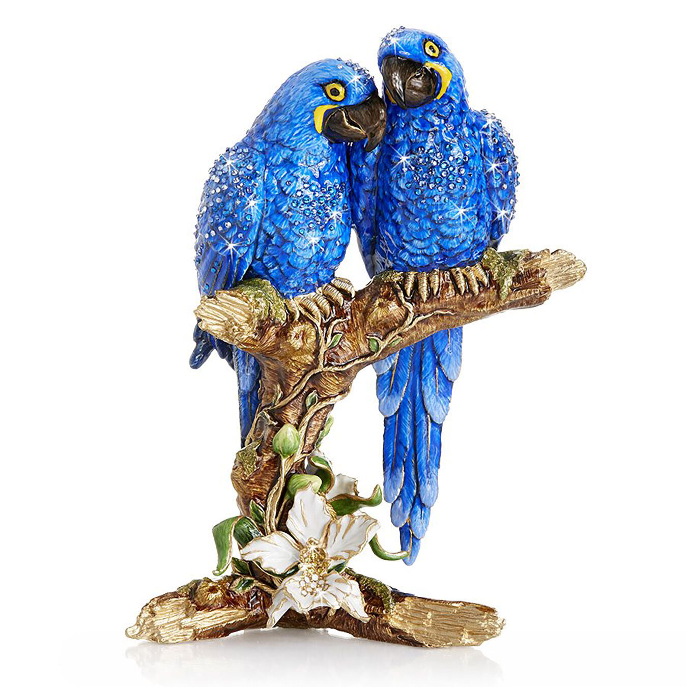 Jay Strongwater Macaws on Branch Figurine SDH1942-228