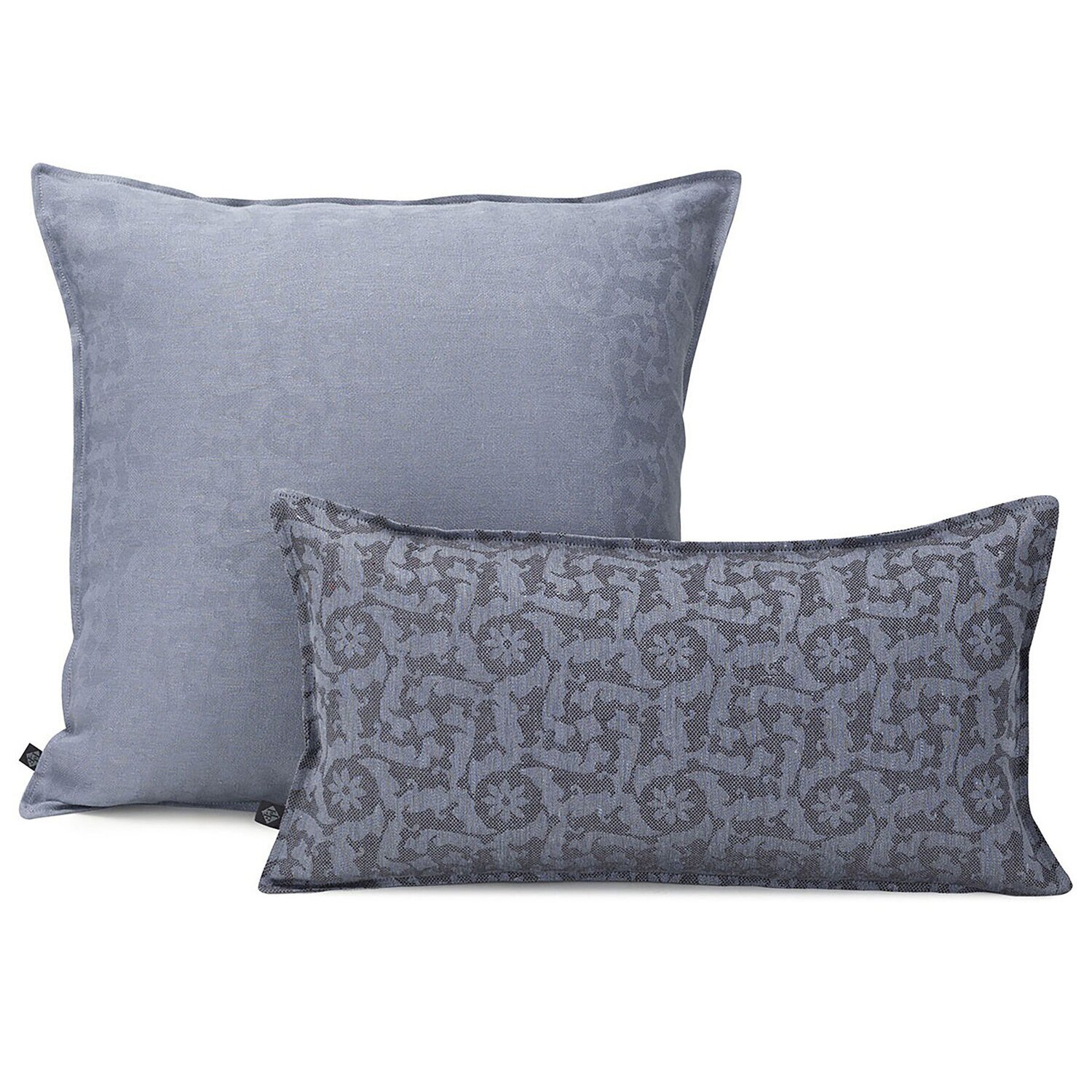 Le Jacquard Cushion Cover Ottomane Slate 50 x 30 100% Linen 26694
