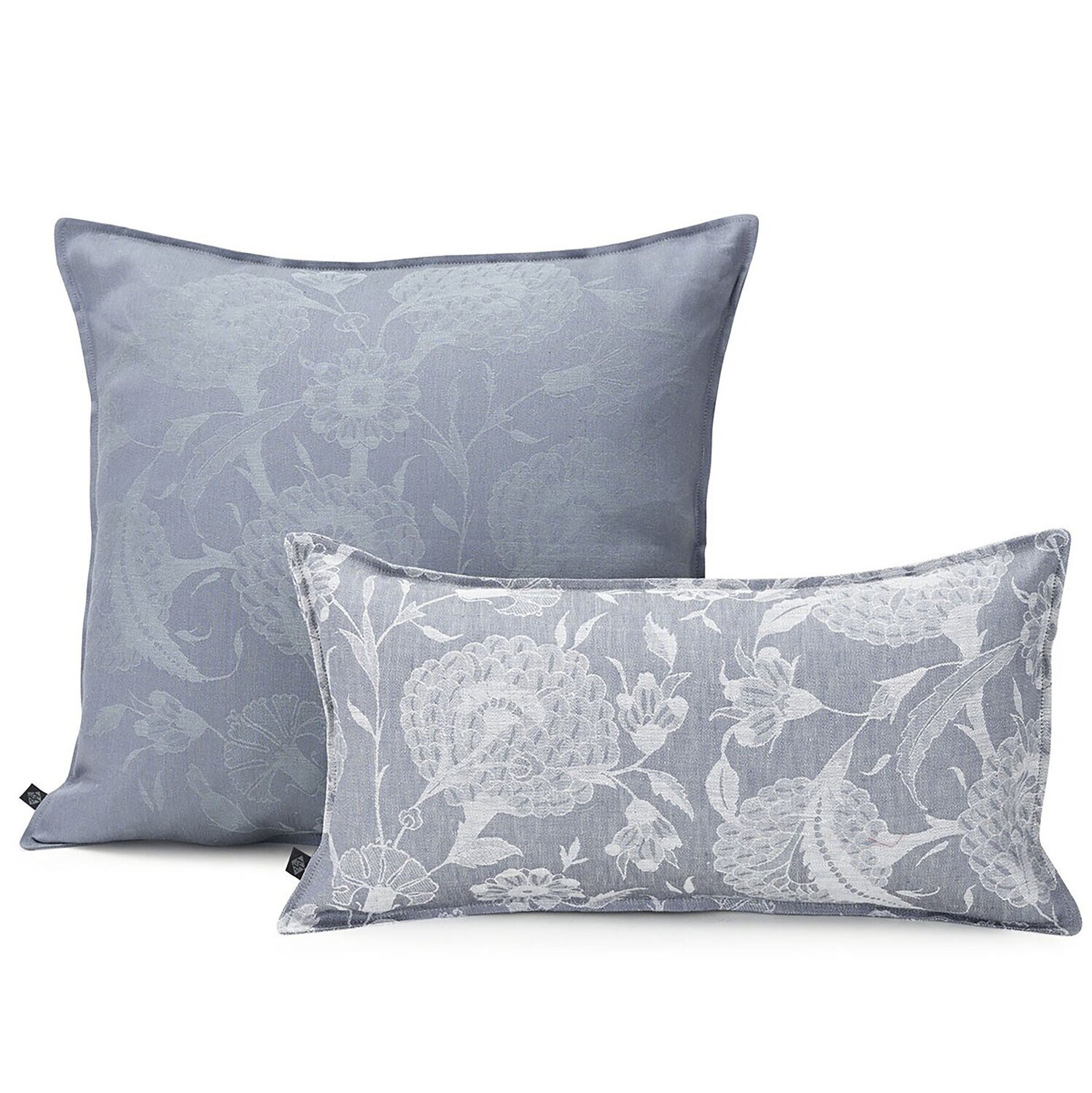 Le Jacquard Cushion Cover Ottomane Slate 50 x 30 100% Linen 26698