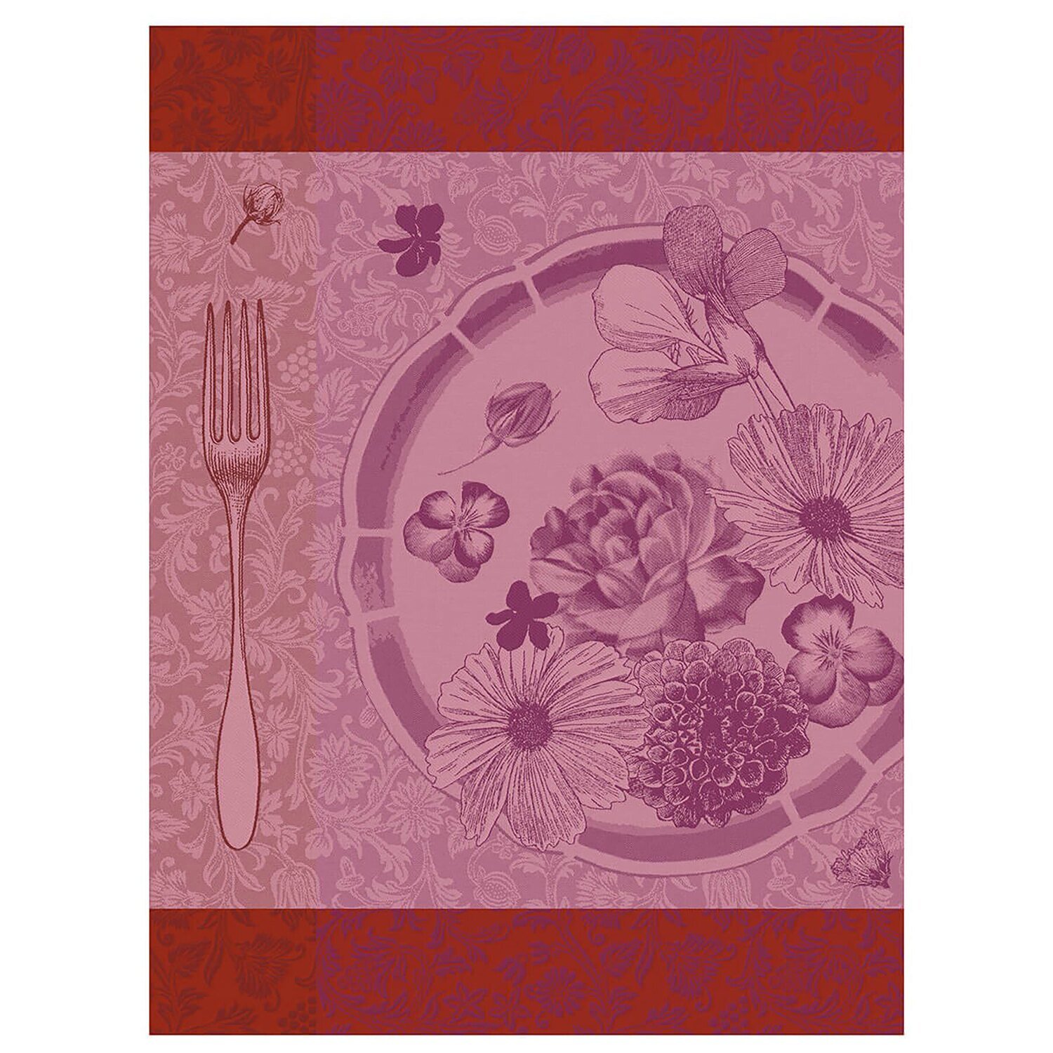 Le Jacquard Tea Towel Fleurs A Croquer Flower 60 x 80 100% Cotton 26560 Set of 4, MPN: 26560, 36602…