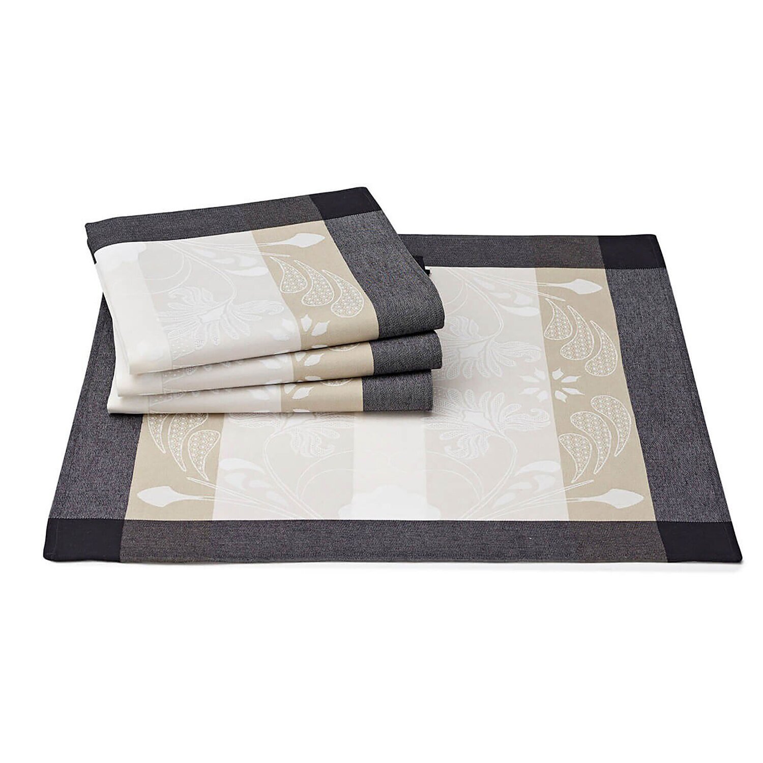 Le Jacquard Napkin Bengale Leopard 58 x 58 100% Cotton 26603 Set of 4, MPN: 26603, 3660269266035