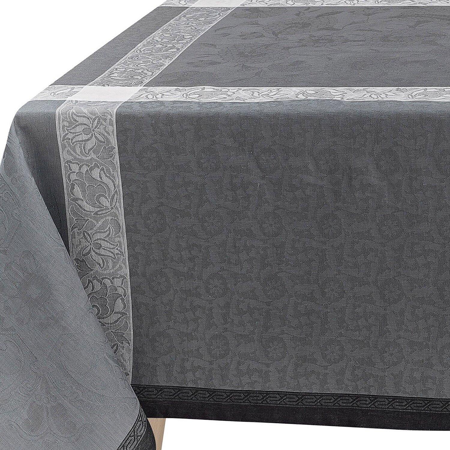 Le Jacquard Tablecloth Ottomane Slate 175 x 320 100% Linen 26538, MPN: 26538, 3660269265380