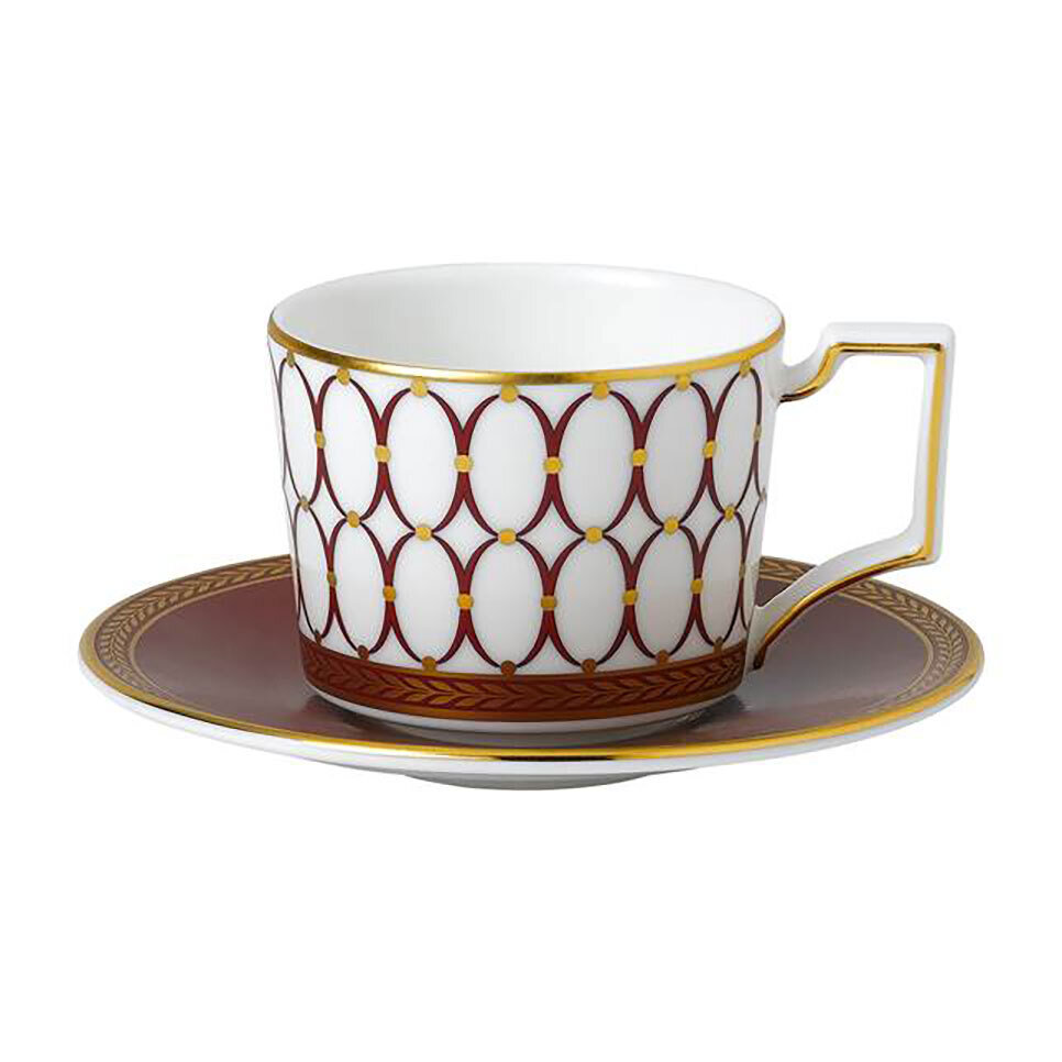 Wedgwood Renaissance Red Espresso Cup & Saucer 1058816