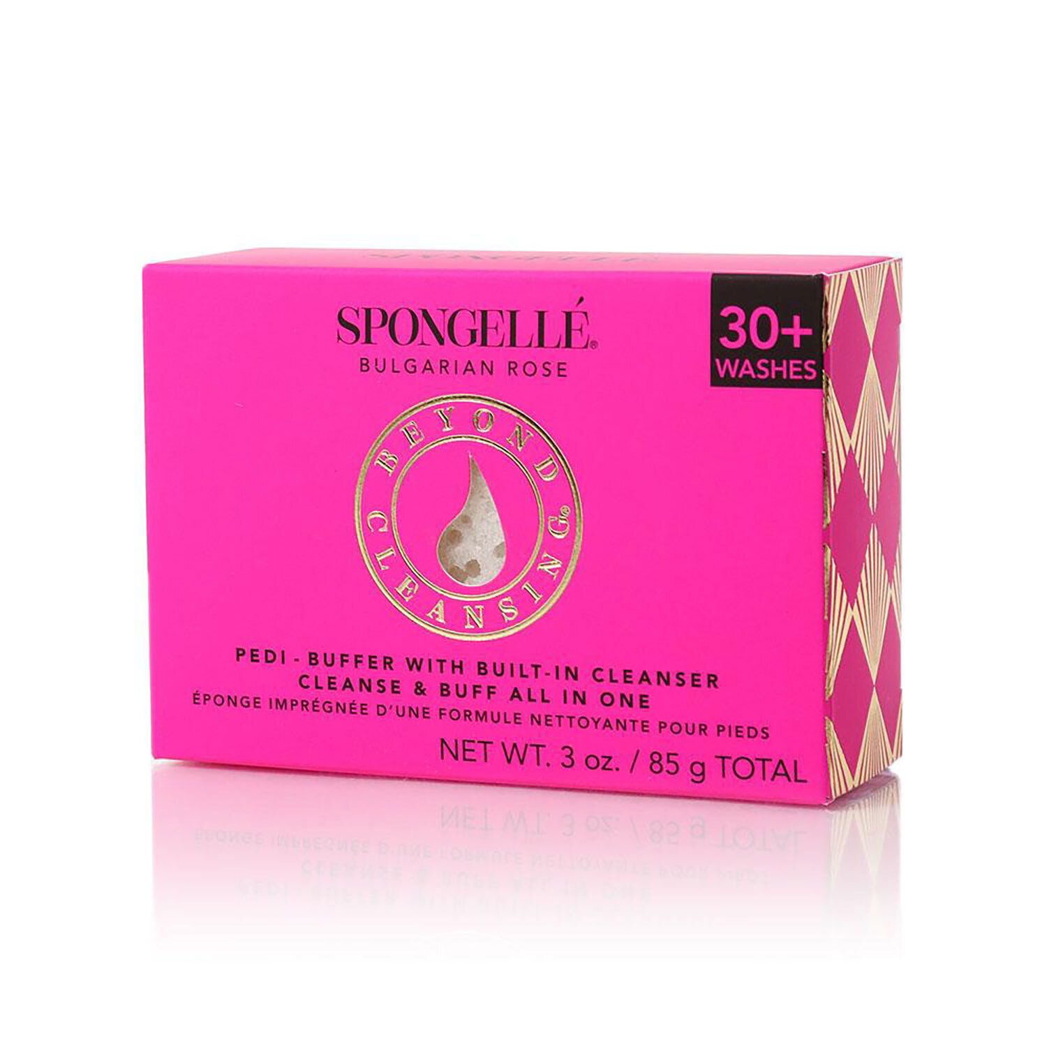 Spongelle Pedi-Buffer Bulgarian Rose 30+ Uses Pack of 6 AST-BCPBBR