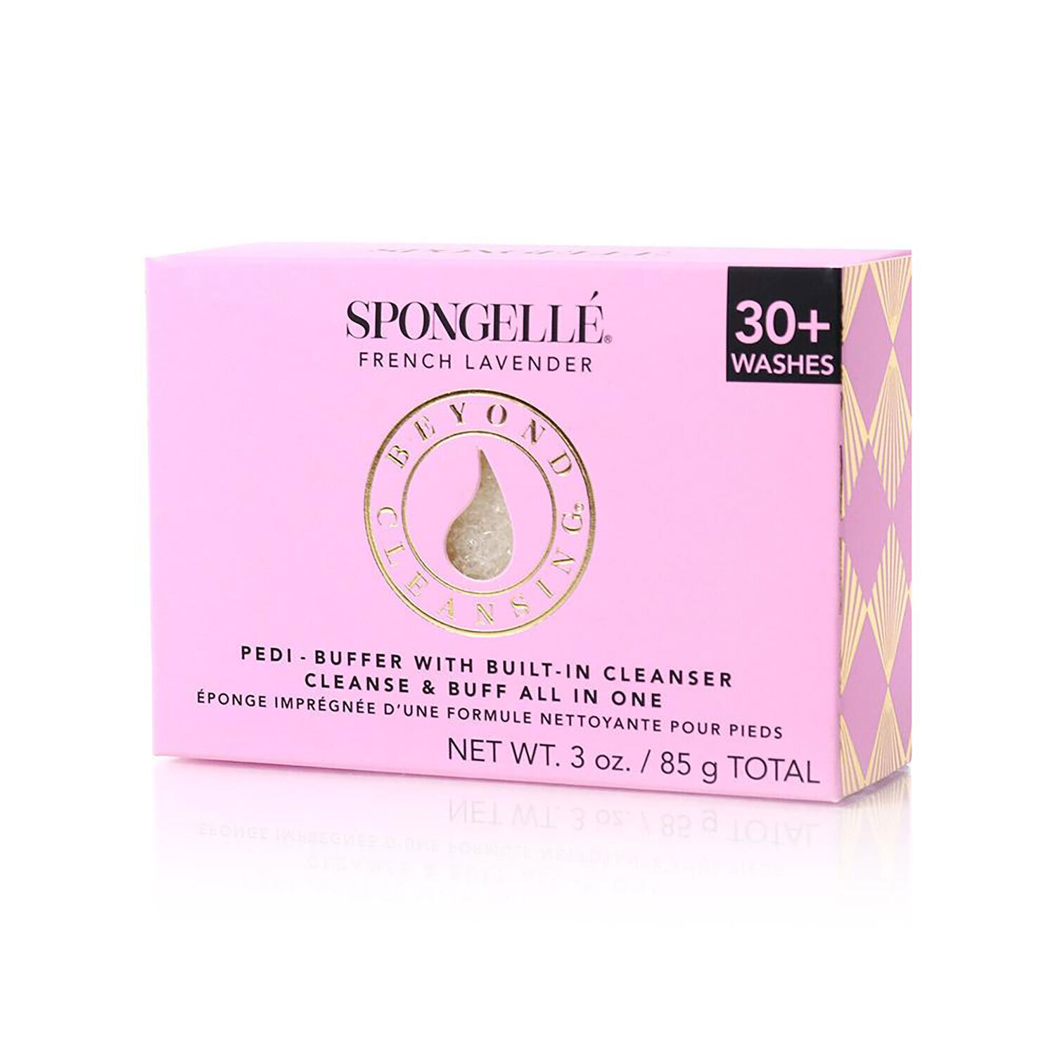 Spongelle Pedi-Buffer French Lavender 30+ Uses Pack of 6 AST-BCPBFL