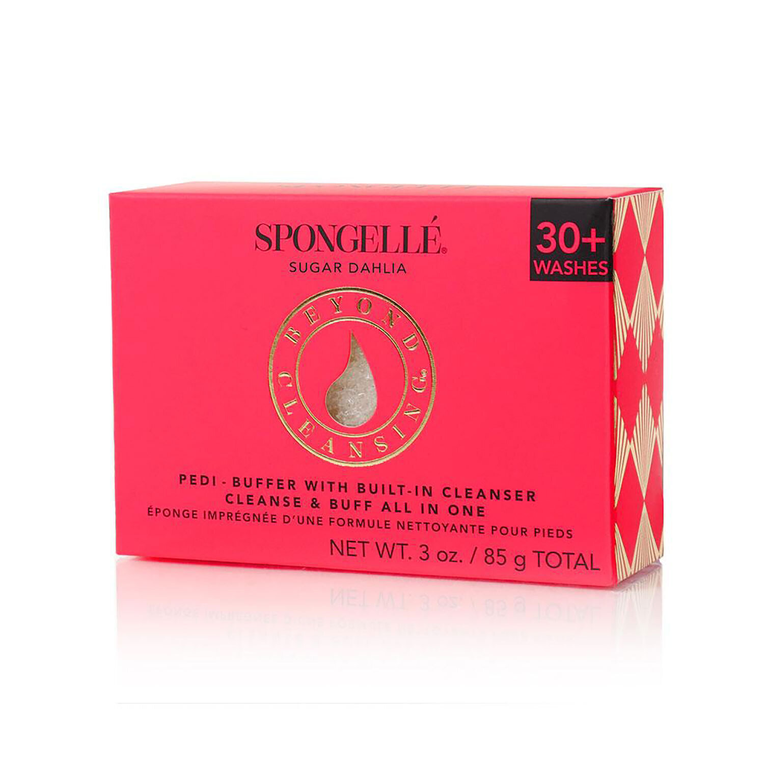 Spongelle Pedi-Buffer Sugar Dahlia 30+ Uses Pack of 6 AST-BCPBSD