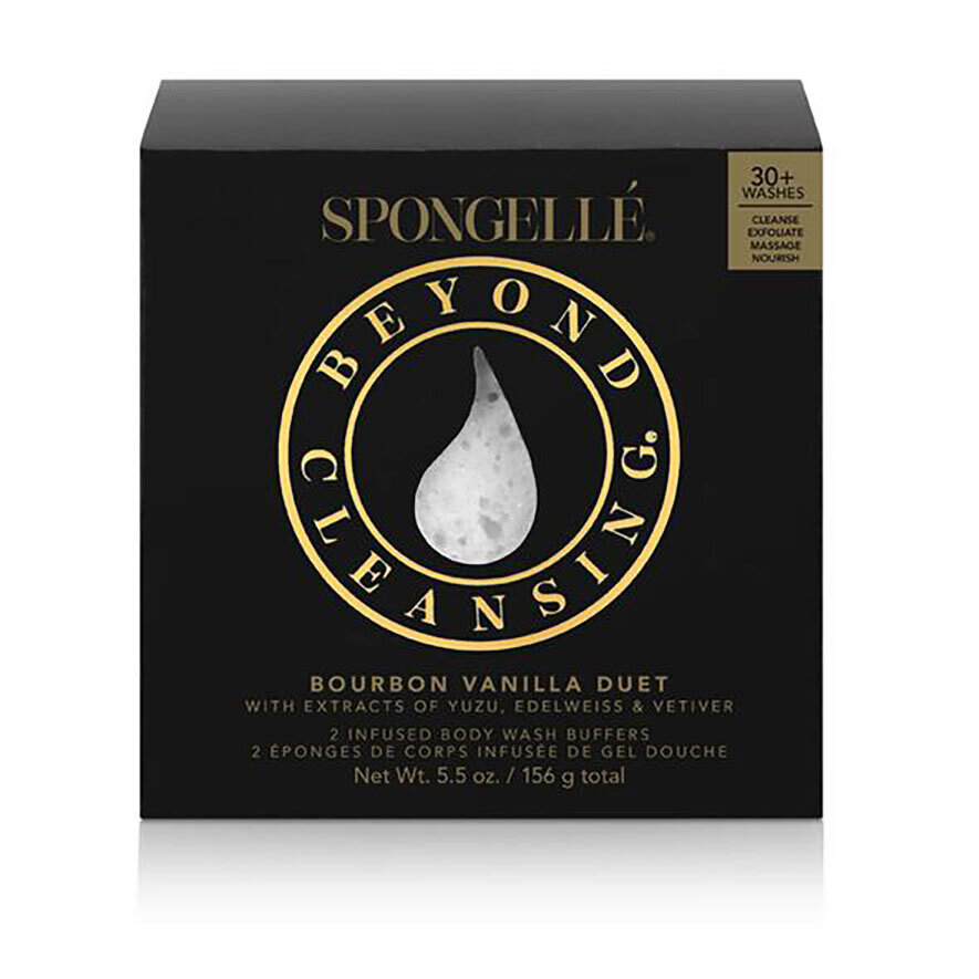 Spongelle Boxed Duo Bourbon Vanilla 30+ Uses Pack of 6 AST-M2BV