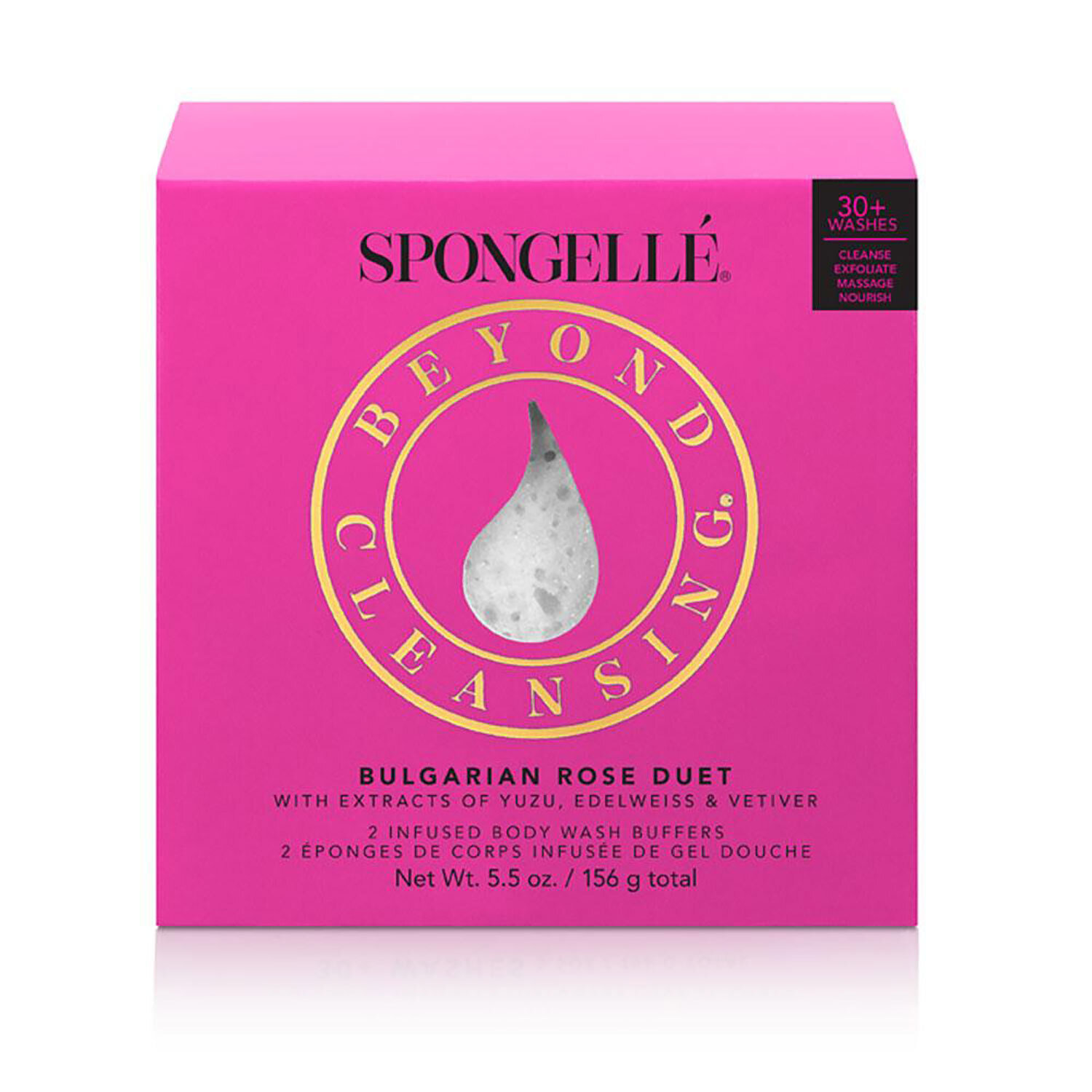 Spongelle Boxed Duo Bulgarian Rose 30+ Uses Pack of 6 AST-M2BR