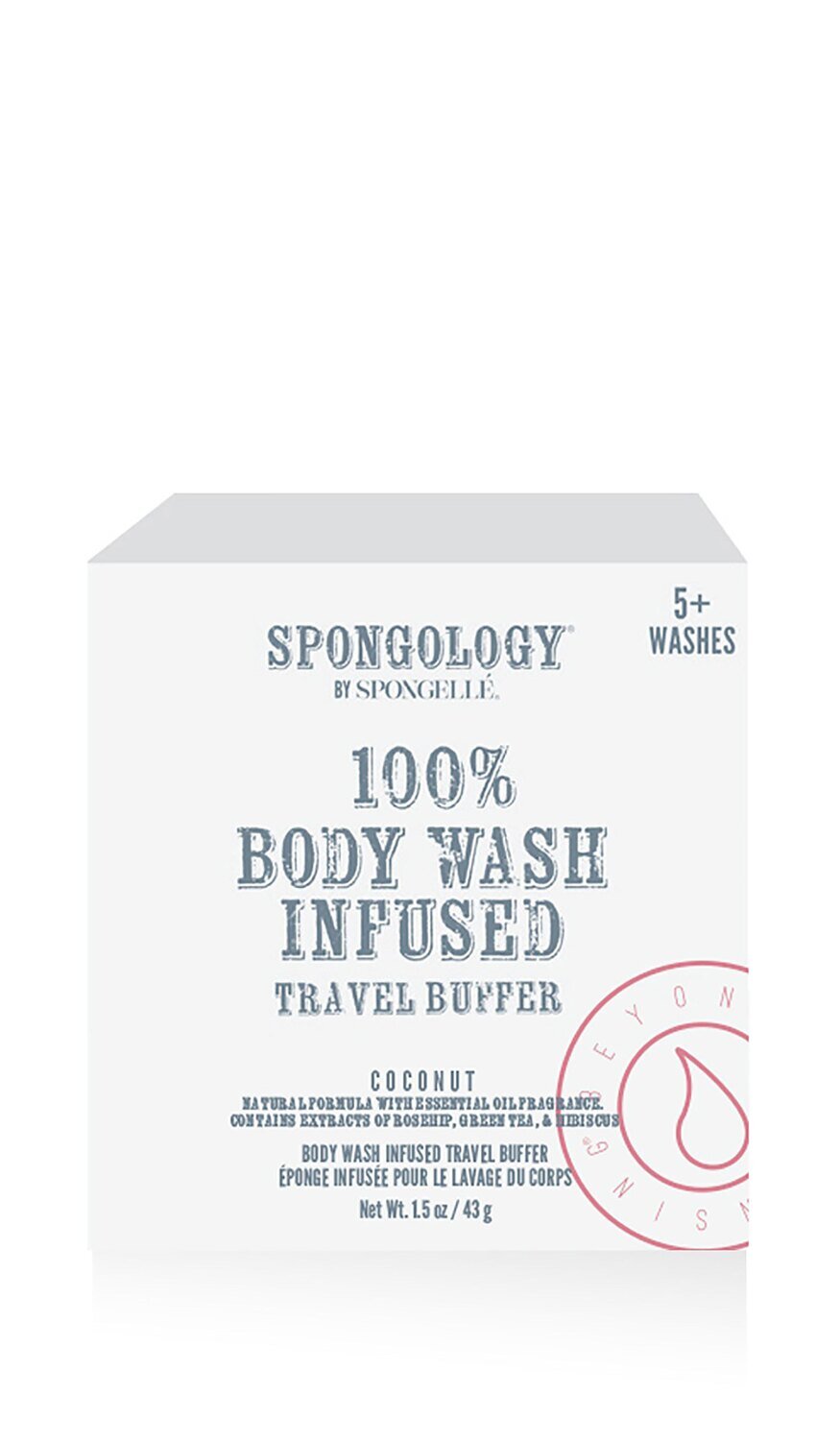 Spongelle Spongology Travel Buffer Coconut 5+ Uses Pack of 6 EST-TBCO