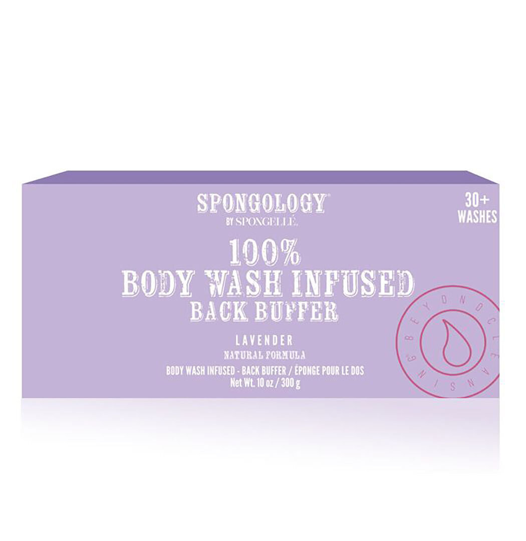 Spongelle Spongology Back Buffer Lavender 30+ Uses Pack of 6 EST-BSLA