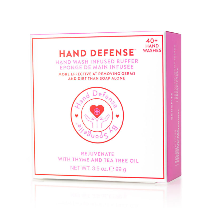 Spongelle Hand Defense Hand Buffer Rejuvenate -Pink 40+ Hand Washes 3.5Oz Pack of 6 AST-HDHBRJV