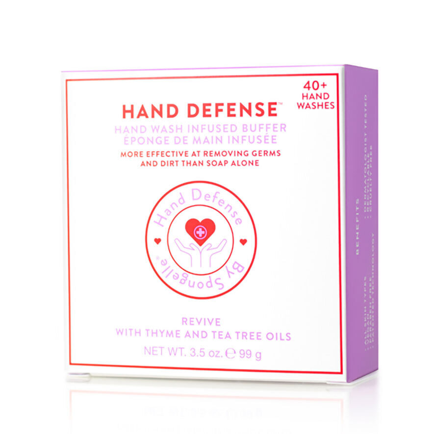 Spongelle Hand Defense Hand Buffer Revive -Purple 40+ Hand Washes 3.5Oz Pack of 6 AST-HDHBREV