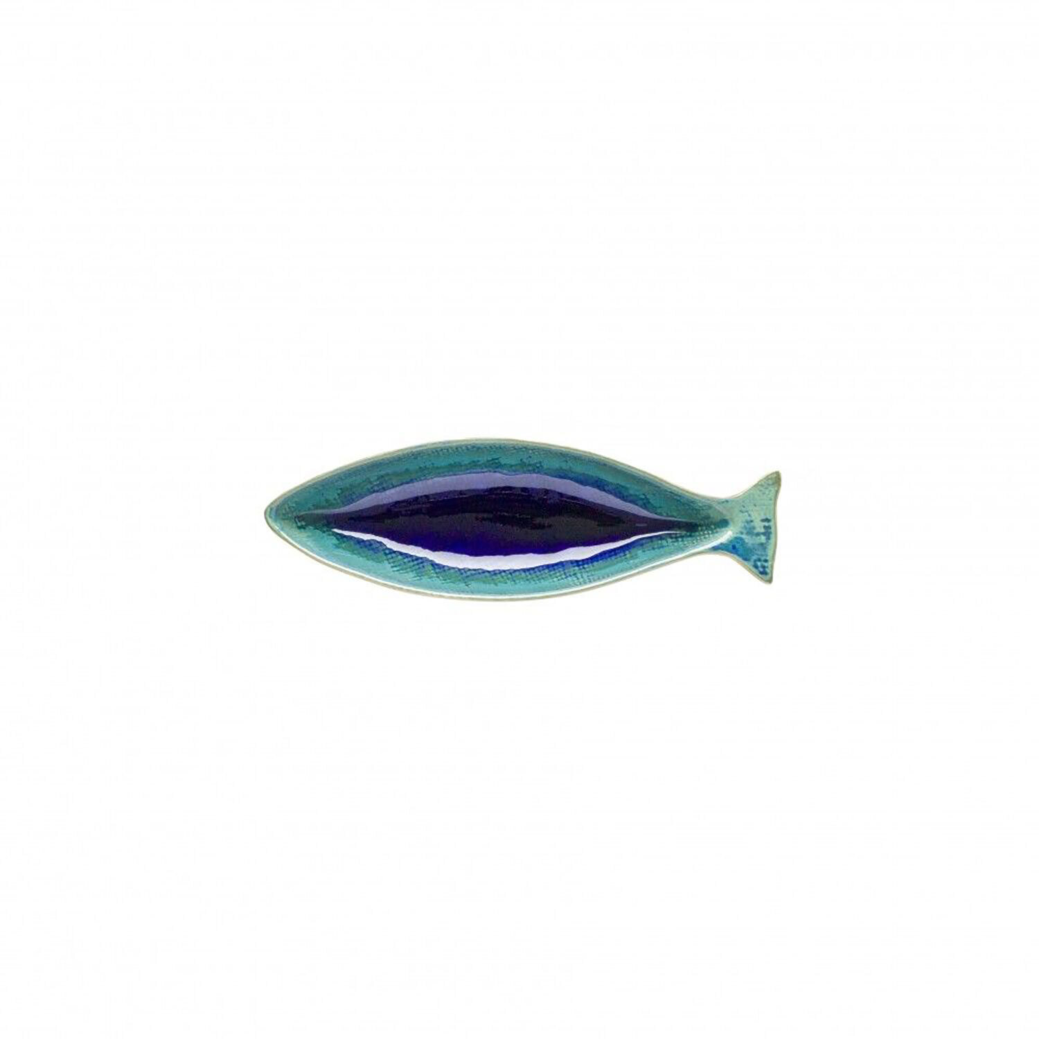 Casafina Dori Atlantic Blue Small Fish Shaped Platter Set of 4 DO215-BLU