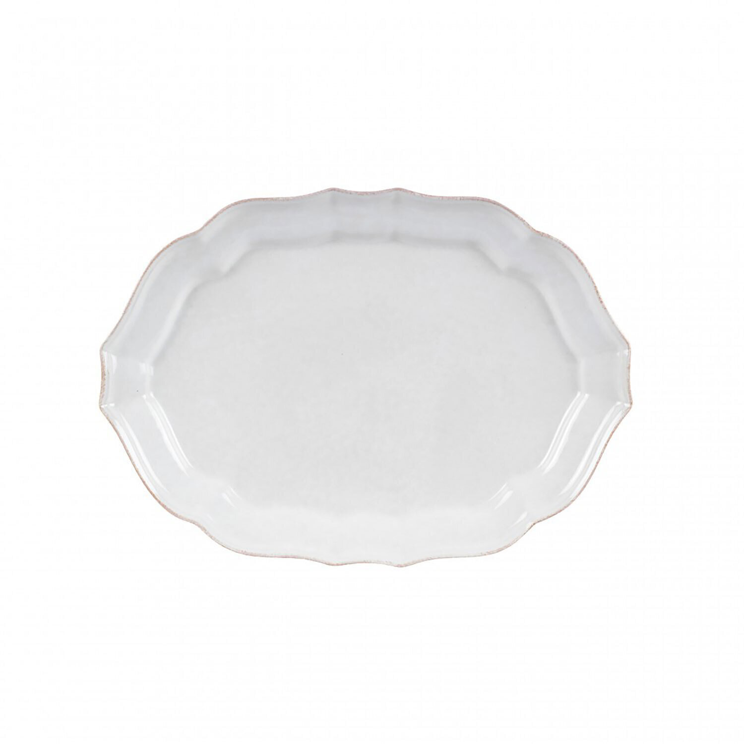 Casafina Impressions White Medium Oval Platter IM534-WHI
