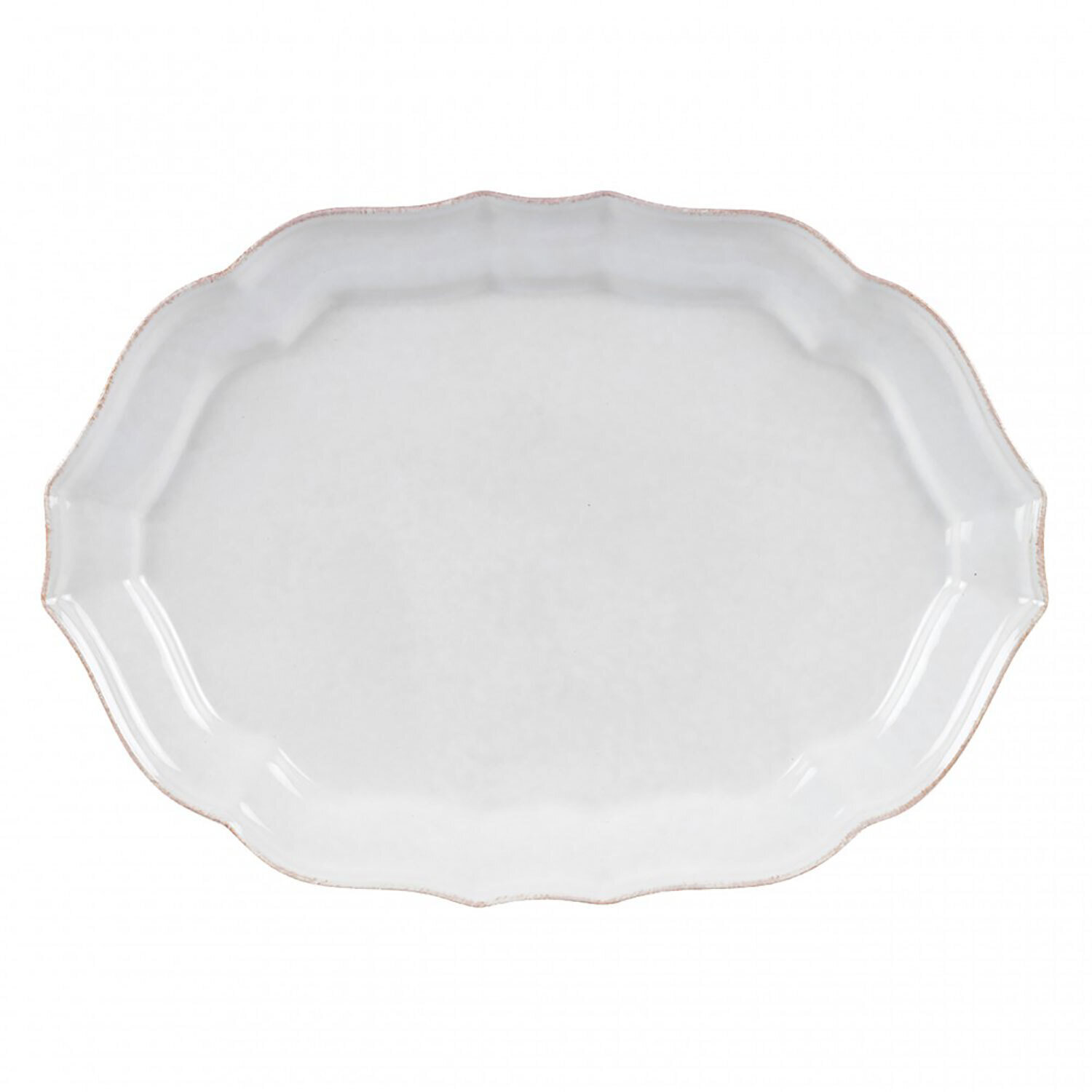 Casafina Impressions White Large Oval Platter IM535-WHI