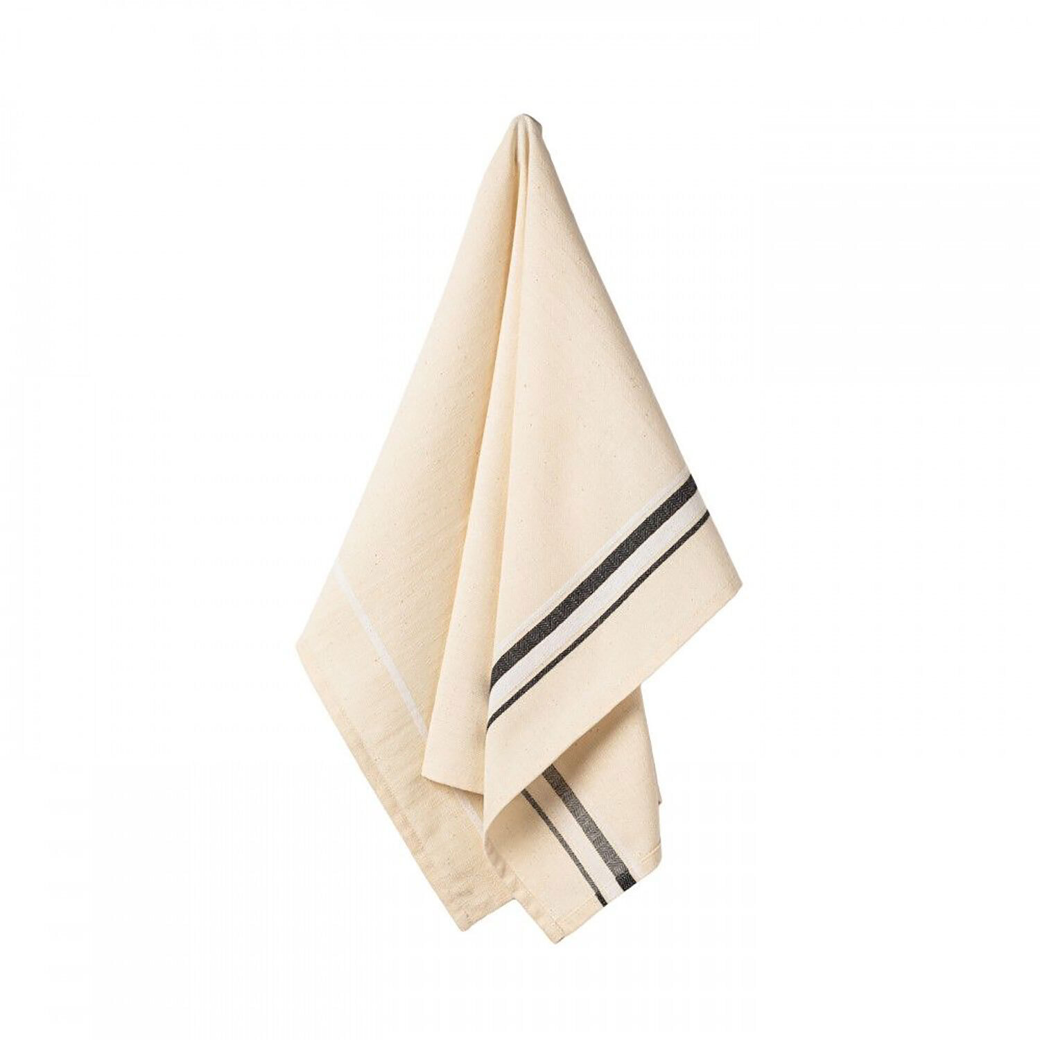 Casafina Kitchen Towels French Stripe Set of 3 Kitchen Towels Cotton CFT0069-FSBK