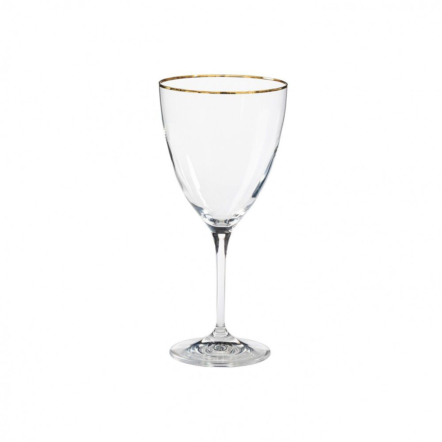 Casafina Sensa Clear With Golden Rim Water Glass with Gldn Rim 14Oz CFV0074-CGD Set of 6