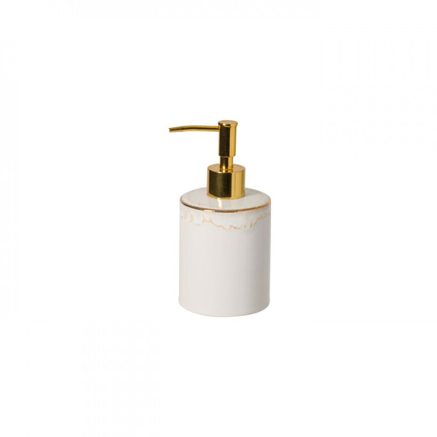 Casafina Taormina Bath White & Gold Lotion Pump TA682-WGD