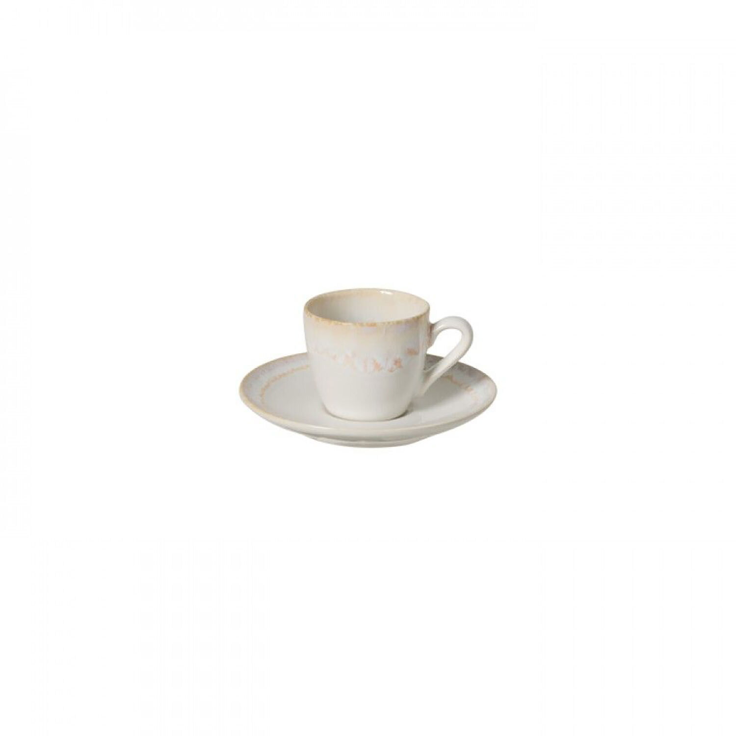 Casafina Taormina White Coffee Cup & Saucer Set of 6 TA615-WHI