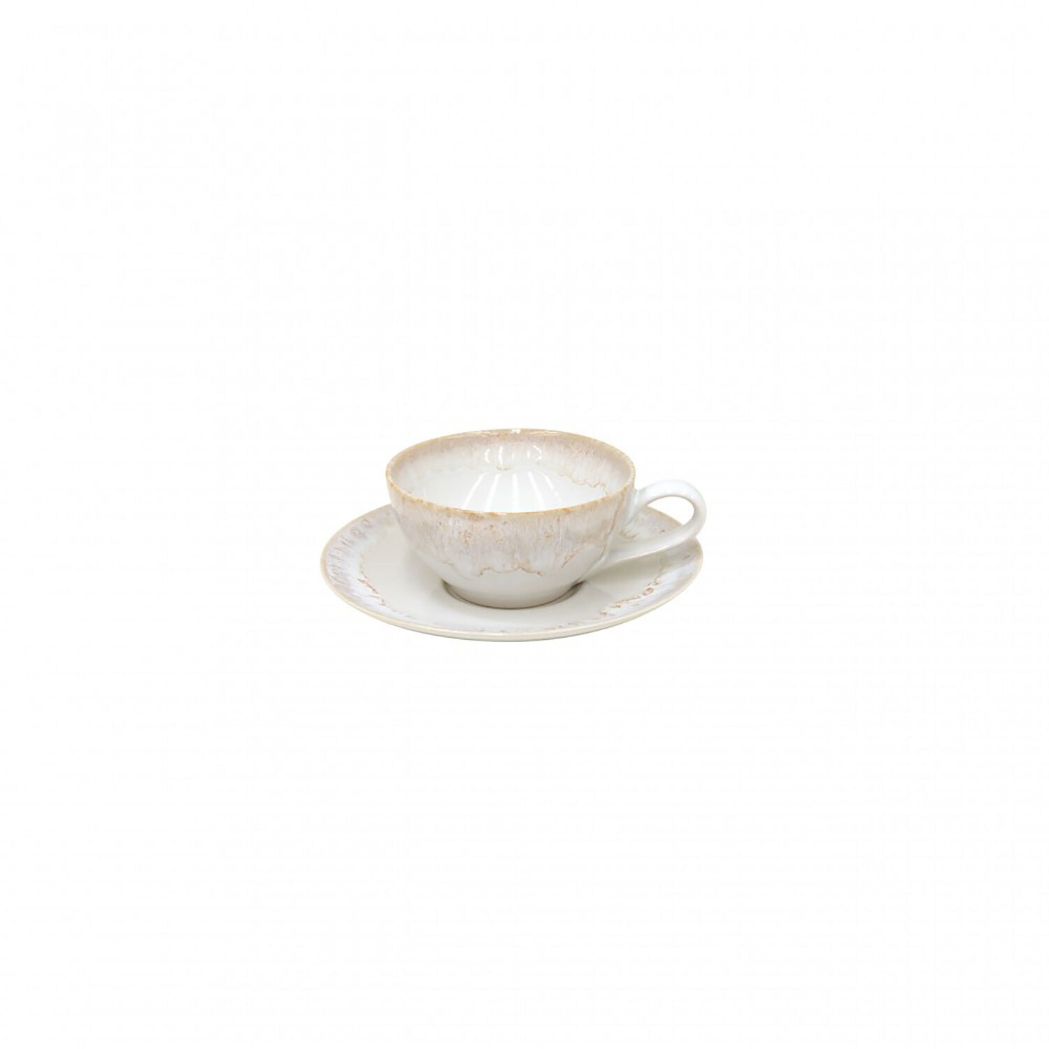 Casafina Taormina White Tea Cup & Saucer Set of 6 TA616-WHI