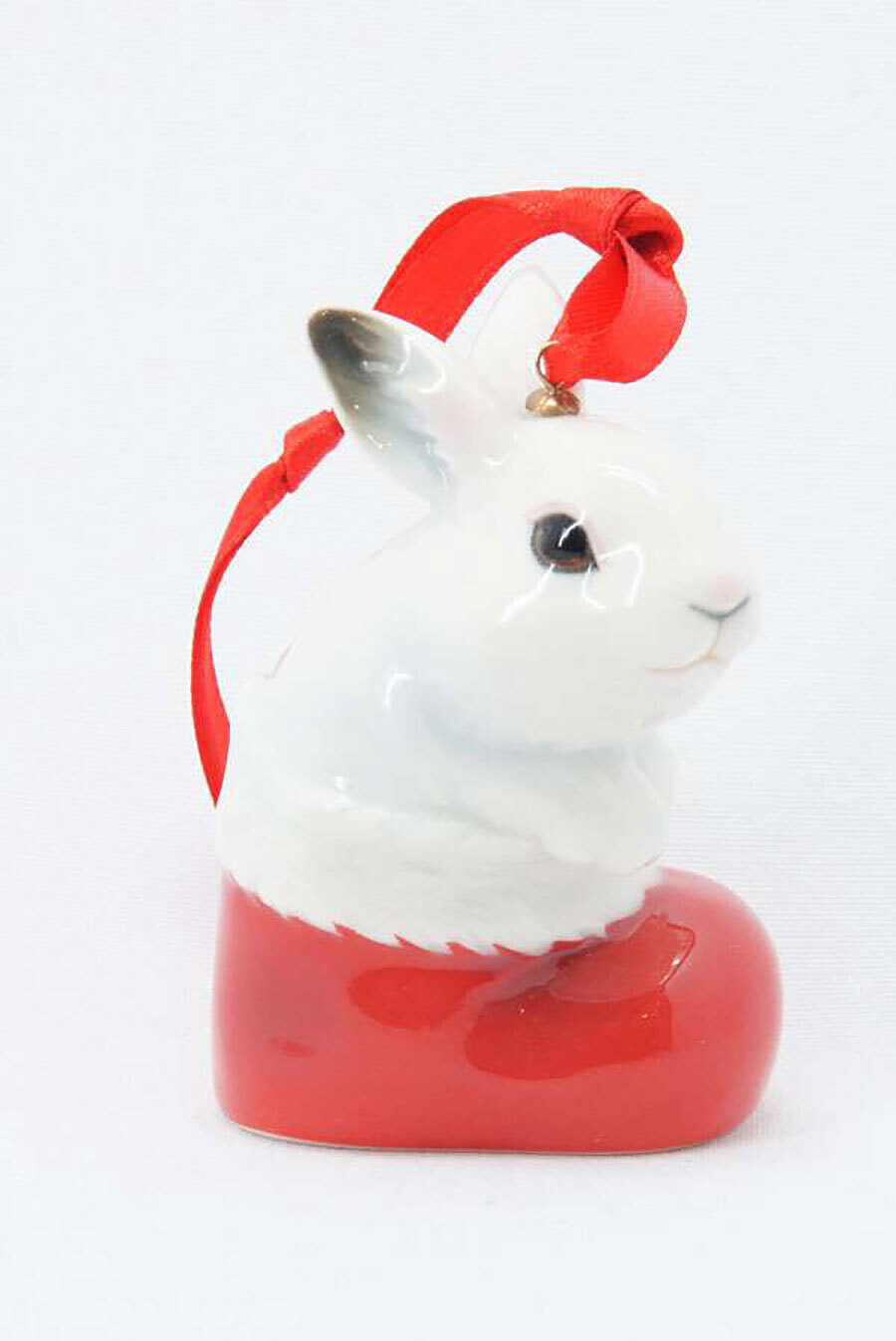 Franz Porcelain Holiday Classic Bunny Ornament FZ02379