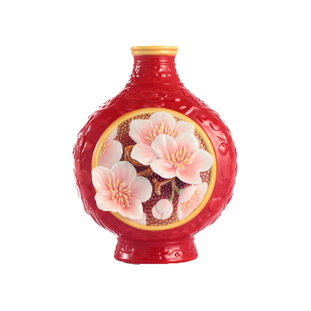 Franz Porcelain Plum Blossom Snuff Bottle Small Vase FZ02998