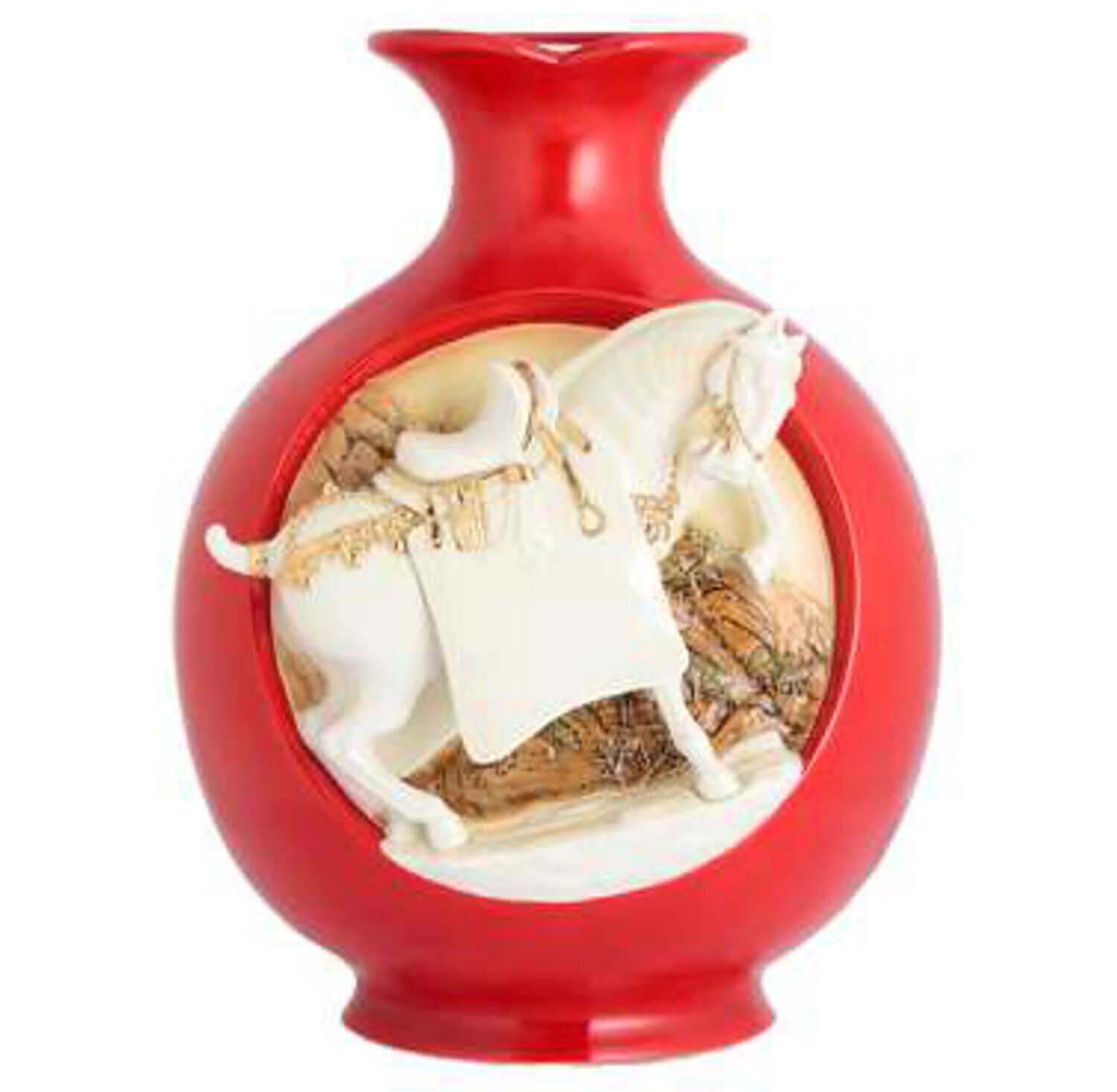 Franz Porcelain Tang Dynasty Horse Vase CP00034