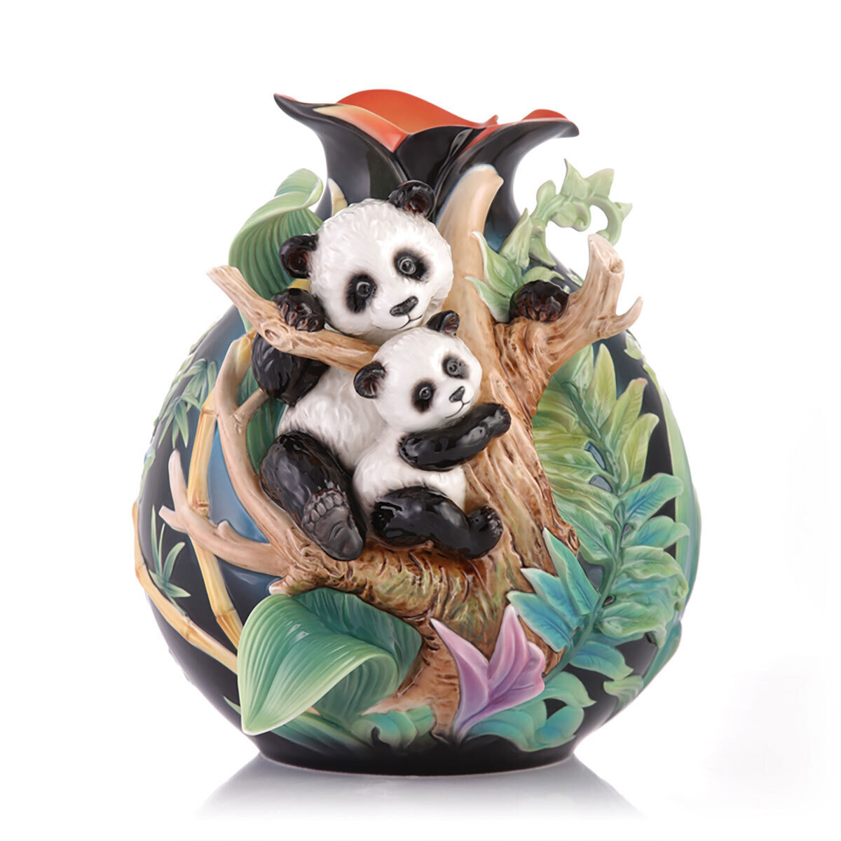 Franz Porcelain Wild At Heart Panda Vase FZ03456