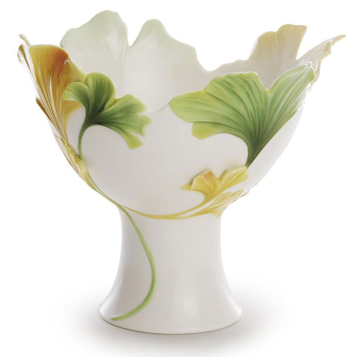 Franz Porcelain Spa Collection Gingko Flower Ornamental Large Bowl FZ01930