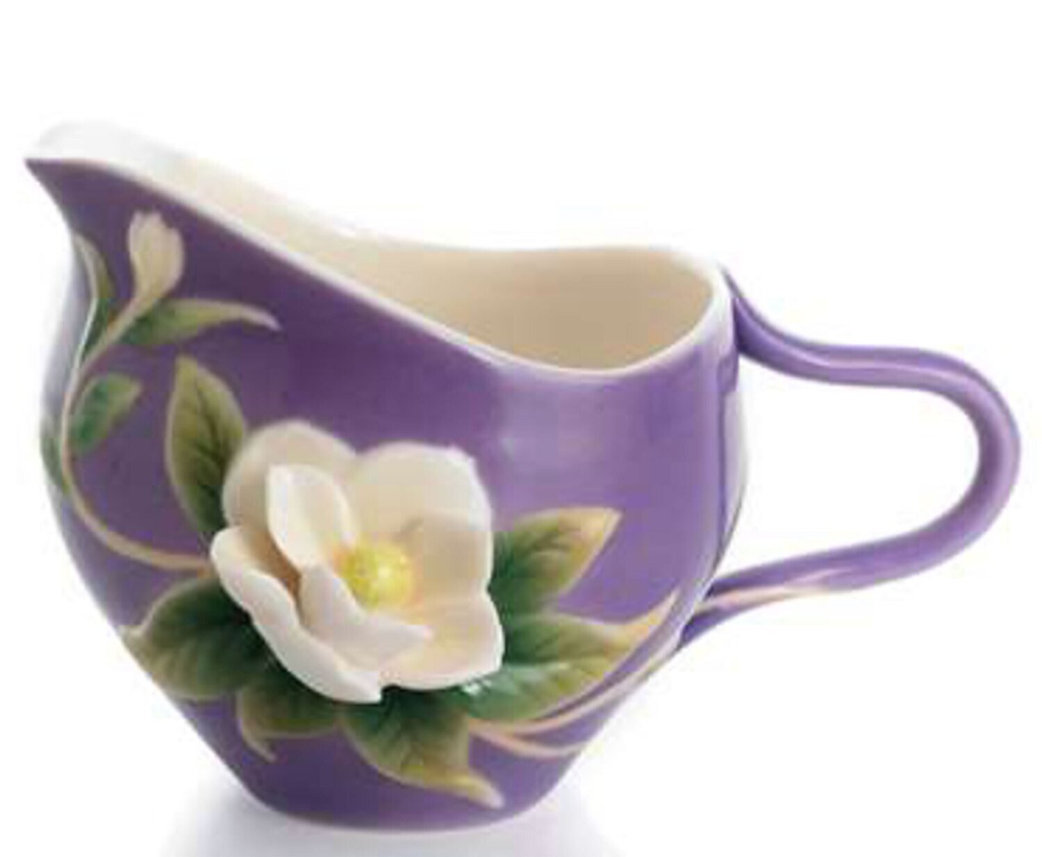Franz Porcelain Southern Charm Magnolia Flower Creamer FZ01537