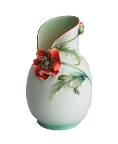 Franz Porcelain Poppy Flower Vase FZ01047