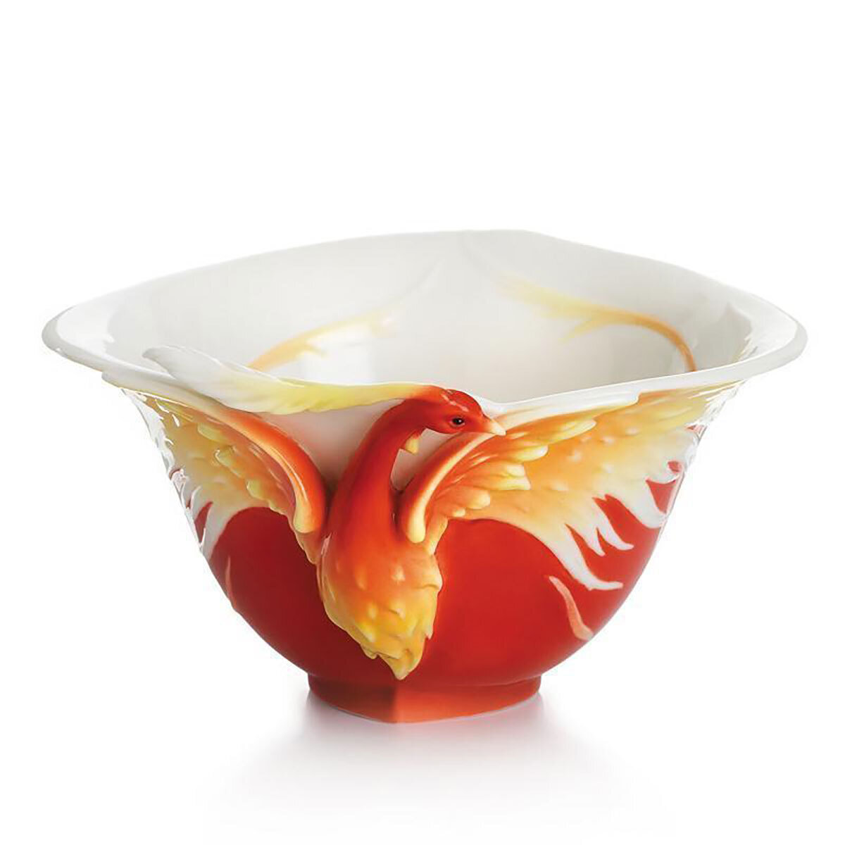 Franz Porcelain Phoenix In Flight Ornamental Bowl FZ01775