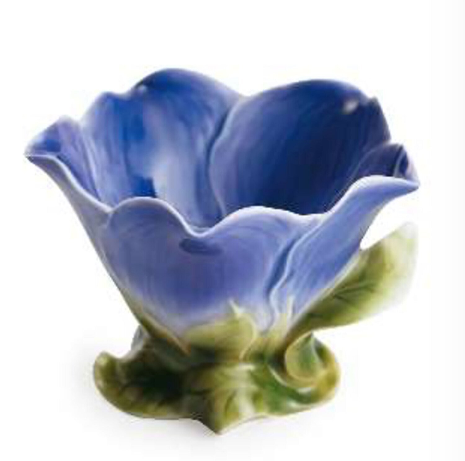 Franz Porcelain Periwinkle Flower Tealight Holder FZ01066
