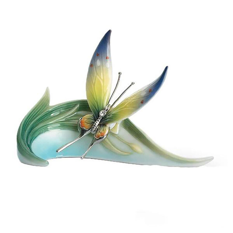 Franz Porcelain Papillon Butterfly Centerpiece Small FZ01218C
