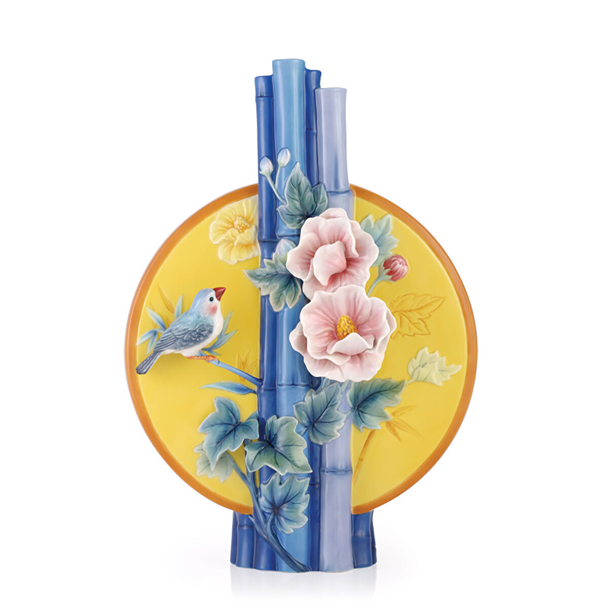 Franz Porcelain Longing Cotton Roses Vase FZ03503
